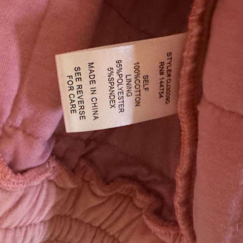 Dusty Rose Pink Quilted Zip Up Dropped Shoulder Jacket Large NEW - Davi & Dani - Picture 9 of 11